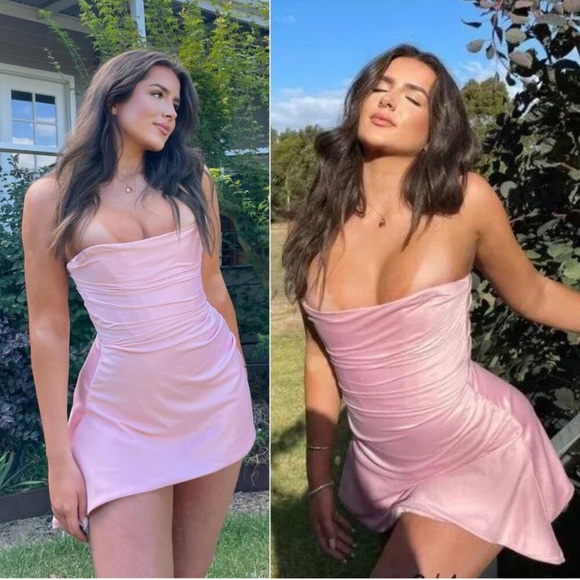 House of CB Jasmine Dress Rose Pink Draped Strapless
Corset Size M - Picture 8 of 16